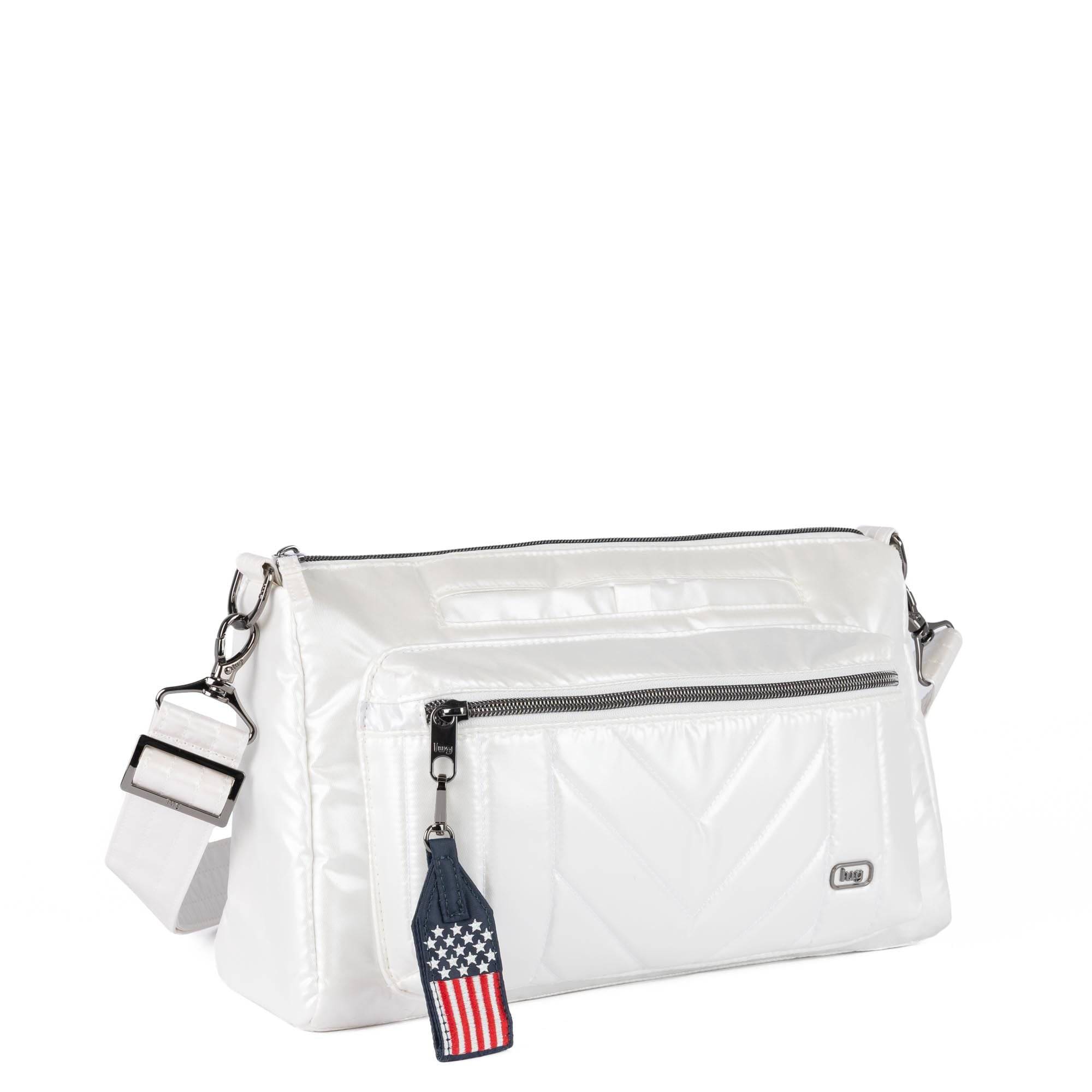 Stretch LE Crossbody Bag - Patriotic - METALLIC DIAMOND - 24319_StretchLE_MetallicDiamond_Angle_02